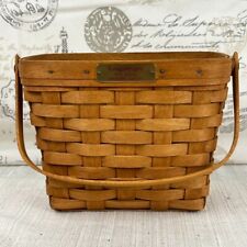 Longaberger 1992 Dresden Basket with Swing Handle  8.75 x 4.75 x 6.5 picture