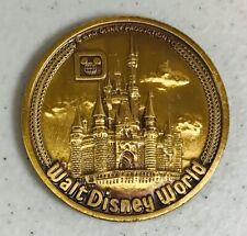 1970s Vintage Walt Disney World Bronze Coin Medallion Souvenir Token Attractions picture