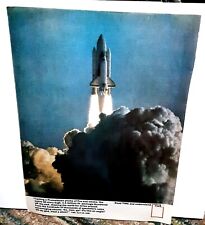 1981 Time Space Shuttle Columbia Nasa First Take Off Original Print Ad picture