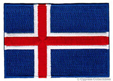 ICELAND FLAG PATCH ICELANDIC embroidered iron-on EMBLEM ICELANDER REPUBLIC BADGE picture