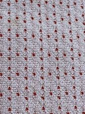 Vintage Yardage Double Knit Fabric 60s 70s Red and White Dot 3 yards 60 Wide picture