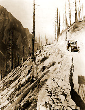 1919 Electric Car Promo Tour In Mountains Old Photo 8.5