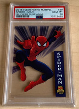 2015 Fleer Retro Marvel Suspended Animation 💎 SPIDER-MAN 💎 PSA 10 💎 POP  1 💎 picture