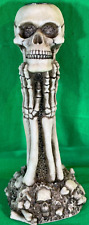 Studio collection Gothic SKULL and Bones CANDLE HOLDER Veronese picture