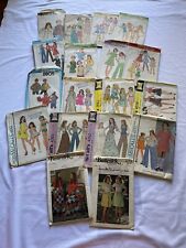 LOT Vintage Sewing Patterns Sizes Simplicity Advance McCalls Precut Preowned (E) picture