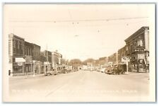 Cherryvale Kansas KS RPPC Photo Postcard Main Street Looking West Coca Cola Cars picture