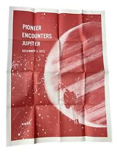 1973 NASA Folded Poster: Pioneer Encounters Jupiter  Dec 3, 1973 picture