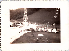 Vintage B&W Found Photo - 40s - Aerial Anomaly Alien UFO Landing Double Exposure picture