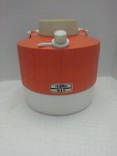 Thermos 1 Gallon Orange & White Vtg Water Jug Camping Drink Picnic Cooler picture
