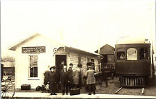 Kendallville Station Indiana Streetcar Postcard Trolley Interurban RPPC Reprint picture
