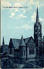 Postcard NH Lakeport; Free Will Baptist Church;  1909    L5 picture