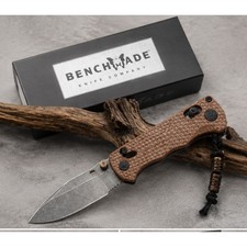 Benchmade Full Immunity 290BK-1 M4 Brown Nylon Handle Pocket Knife Under 2.5" picture