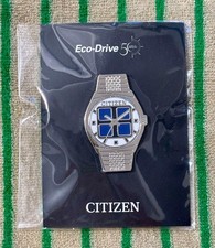 CITIZEN Eco-Drive 50th Anniversary Limited Pin Badge 1976 CRYSTRON SOLAR CELL picture