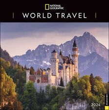 WORLD TRAVEL - NATIONAL GEOGRAPHIC- 2024 WALL CALENDAR - BRAND NEW -343505 picture