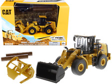 CAT 950M Loader Bucket Log Fork Two Poles Play Collect 1/64 Diecast Model picture
