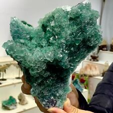 3.19LB Rare transparent GREEN cubic fluorite mineral crystal sample/China picture