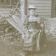 Antique 1880s Mrs. Williamson Rockton Ontario Canada Stereoview Photo Card P4101 picture