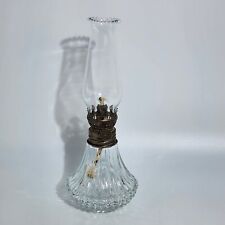 Vintage Lamplight Farms Petite Bordeaux Decorator Oil Burning Lamp Clear Glass picture
