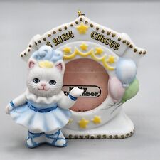 Vintage Kitty Cucumber Picture Frame Shackman Ornament 1989 3 Ring Circus Clown picture