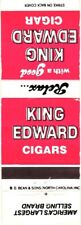 King Edward Cigars, Cigarettes, Advertisement, Vintage Matchbook Cover picture