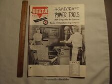 1955 Delta Rockwell Homecraft Power Tools Catalog Pittsburgh Pa Full Line Saws picture