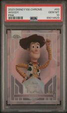 2023 Disney 100 Topps Chrome Woody Pink /399 PSA 10 Gem Mint Toy Story picture