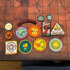 Vintage 70's/80s Official Girl Scout Badges Lot Of 13 Wyoming Cookies picture