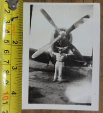Man Soldier With Plane WWII 1943 Nadzob Papua New Guinea picture