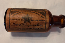 19TH CENTURY CHINKALYPTUS BOTTLE QUACK TONIC MALARIAL DISEASE. picture
