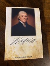 Thomas Jefferson Hair Strand Lock Piece Speck President Relic unsigned museum picture