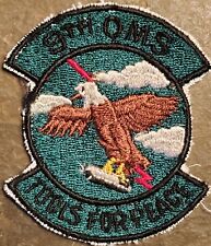 AIR FORCE USAF 9th OMS Organizational Maintenance Squadron PATCH SUBDUED VTG ORG picture