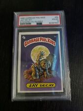 1985 Garbage Pail Kids Stickers #5b Jay Decay Glossy Checklist Back PSA 4 picture