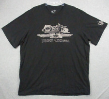 Vintage Harley Davidson Shirt XXL Men's Black Short Sleeve Willie Motorcycle USA picture