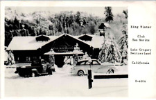 RPPC - Crestline, California - King Winter Club San Moritz - in 1949 picture