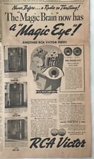 1935 newspaper ad for RCA Radios -  Magic Brain now has Magic Eye picture