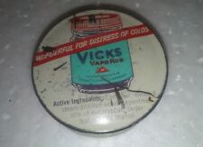 Vintage Vicks VapoRub Wonderful For Distress Of Colds Tin picture