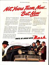 1946 Nash 600 Dark Blue 4-door Sedan art Vintage Print Ad e8 picture