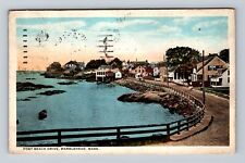 Marblehead MA-Massachusetts, Fort Beach Drive, Antique, Vintage c1924 Postcard picture