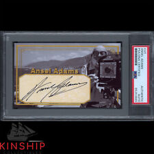 Ansel Adams signed Cut 3x5 Custom Card PSA DNA Slab Photographer Auto C2899 picture