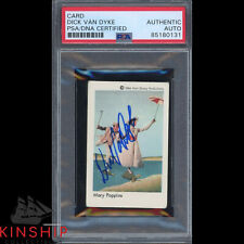 Dick Van Dyke signed 1964 Walt Disney Mary Poppins Card PSA DNA Slab Auto C2512 picture