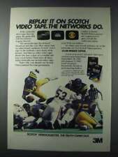 1981 3M Scotch Videocassettes Ad - The Networks Do picture