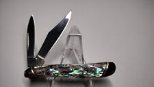 Queen City QC003 Peanut Abalone Folding Knife picture