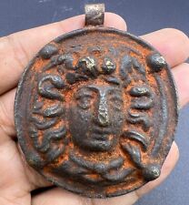 Wonderfull Old Ancient Roman Greek Very Antique Solid Iron Pendent Amulet picture