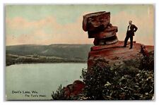 Devils Lake, WI Wisconsin, The Turk's Head ~ Unposted Man posing picture