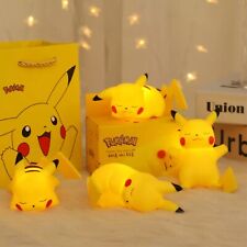 4 Pack Sleeping Pikachu Mood Night Light Bed Desk Action Figure Doll Batter picture
