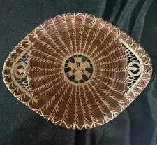 Beautiful Basket Handmade  of natural materials size 10.5" picture