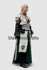 Medieval Lady Female Elves Warrior Pair Of Pauldrons with Gorget Waist Armor picture