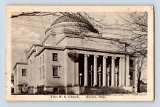 1917. WARREN, OH. FIRST M.E. CHURCH. POSTCARD 1A37 picture