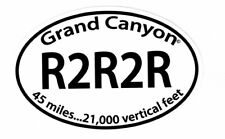 Grand Canyon Rim-to-Rim-to-Rim R2R2R hike Oval vinyl decal  picture