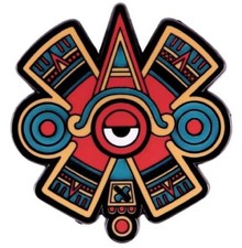 Nahui Ollin Symbol Aztec Mexica Cosmology Native American South Central Pin picture